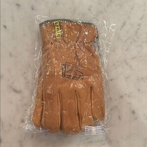 Endura Men's tan leather insulated Work Gloves size xl